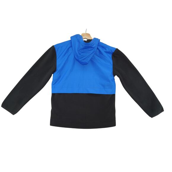 Jordan Kids Fleece Jacket Blue Black Full Zip Hooded Windbreaker Style Size 5Y - Picture 2 of 6